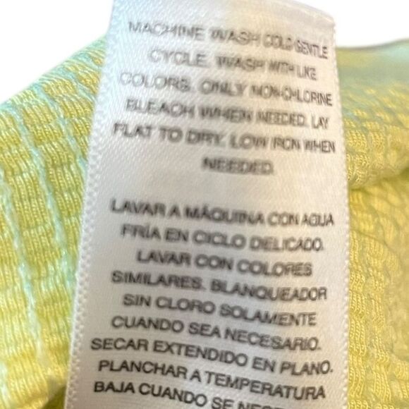 Scoop Lime Green/Yellow Sleeveless Ruffle Dress, Size L, NWT - Picture 7 of 9